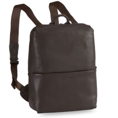 Mandarina Duck Mellow Leather Squared Backpack FZT38-Mole Mandarina Duck Mellow Leather Squared Backpack FZT38-Mole
