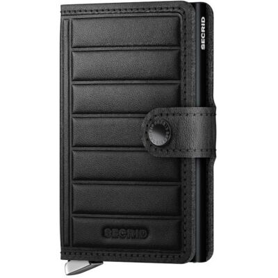SECRID Premium Emboss Lines Miniwallet-black SECRID Premium Emboss Lines Miniwallet-black