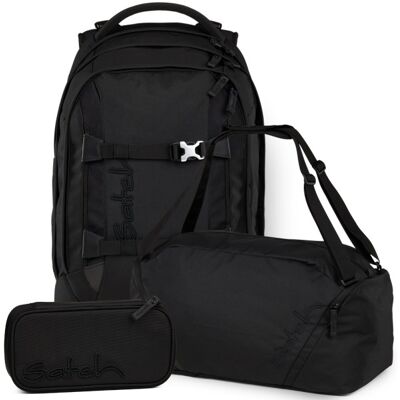 satch pack Set aus pack + Sporttasche + Schlamperbox 26-Nordic Black satch pack Set aus pack + Sporttasche + Schlamperbox 26-Nordic Black