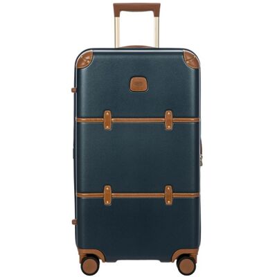 BRICS Trolley Trunk 74 cm BBG38315-blue/tan BRICS Trolley Trunk 74 cm BBG38315-blue/tan