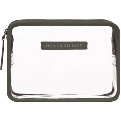 Horizn Studios Kosmetik Beutel - transparent-dark olive Horizn Studios Kosmetik Beutel - transparent-dark olive