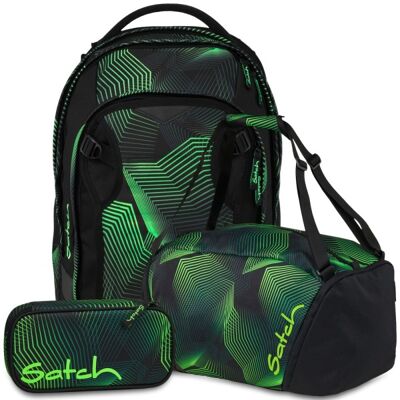 satch Match Plus Set Matchplus + Sporttasche + Schlamperbox-Seismic Green satch Match Plus Set Matchplus + Sporttasche + Schlamperbox-Seismic Green