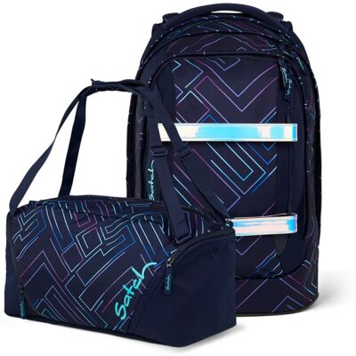 satch pack Set aus pack + Sporttasche-Purple Laser satch pack Set aus pack + Sporttasche-Purple Laser