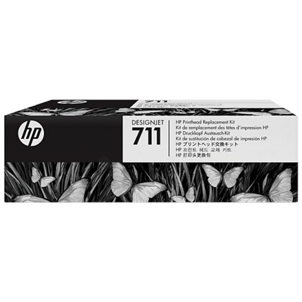 HP passend für HP DesignJet T 120 Series HP 711 / C1Q10A Tintenpatrone schwarz cyan magenta yellow original