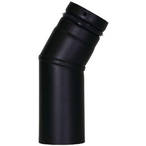 Bertrams Pelletino Bogen 10SB30-100S 30°, ohne Reinigungsöffnung, 100 x 0,6 mm, schwarz