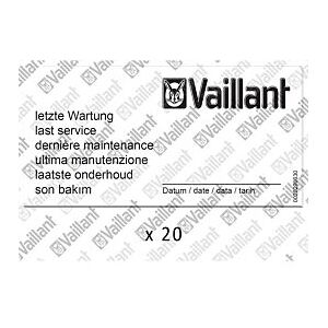 Wartungsaufkleber, (x20) 0010027639 Vaillant-Nr. 0010027639