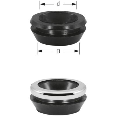 Meibes 170048 WC-Verbinder - Druckspülrohr, Schwarz Meibes 170048 WC-Verbinder - Druckspülrohr, Schwarz