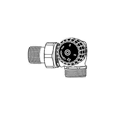 Heimeier Thermostat-Ventilgehäuse - Geringer Widerstand - Messing - DN 15 Heimeier Thermostat-Ventilgehäuse - Geringer Widerstand - Messing - DN 15