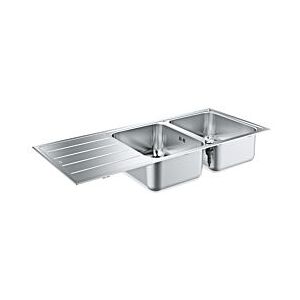 Grohe Einbauspüle 31588SD1 116x50cm, aufliegend oder flächenbündig, 2 Becken, Edelstahl