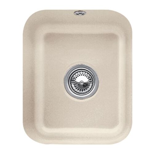 Villeroy und Boch Unterbauspüle 670401AM mit Ablaufgarnitur, Handbetätigung, Befestigungssatz, Almond