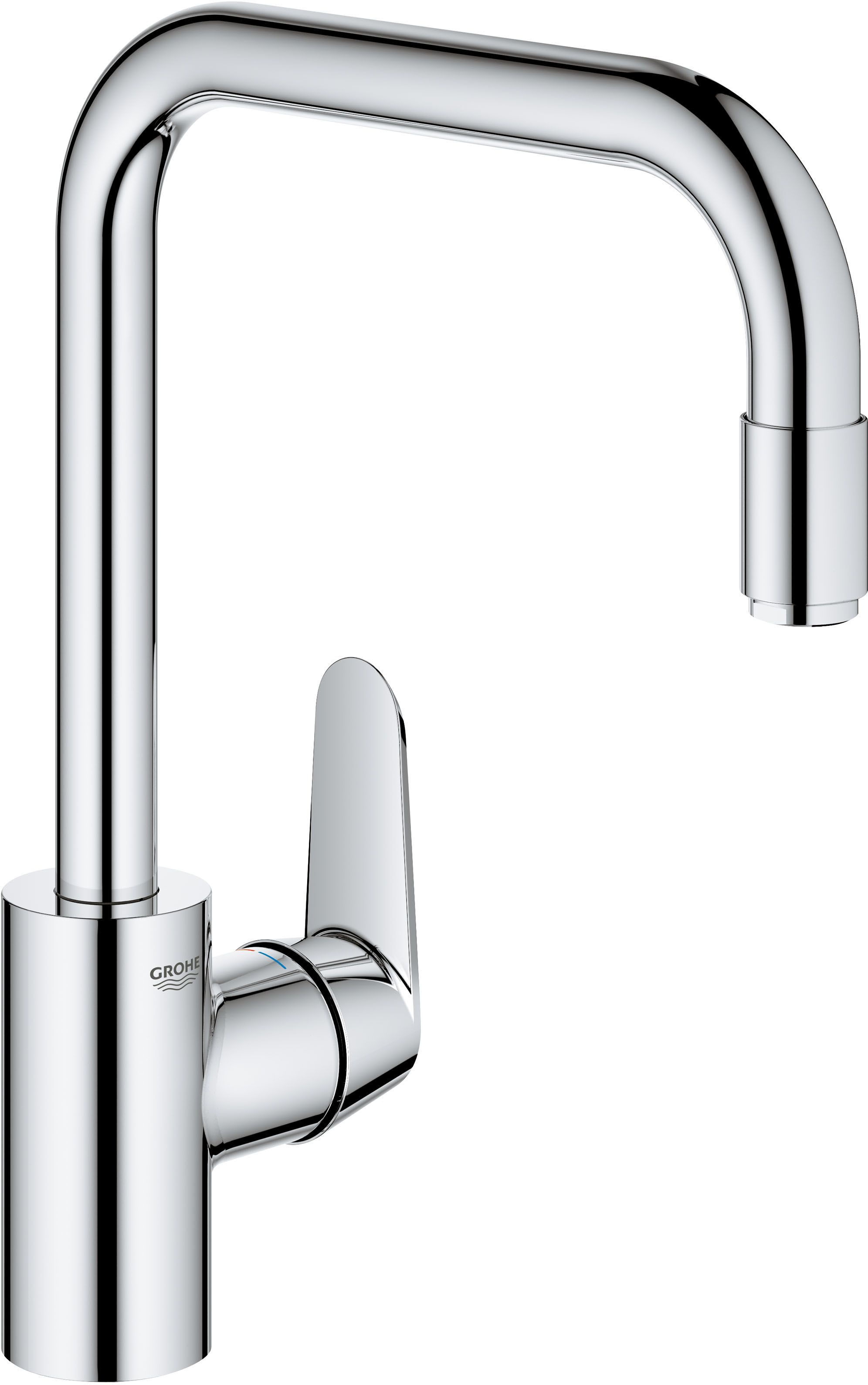 Grohe Eurodisc Cosmopolitan Spültisch-Einhebelmischer 31122004 chrom, schwenkbarer U-Auslauf, innenliegende Wasserführung