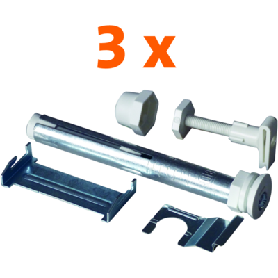 Purmo Bohrkonsolenset AZ03FT004000N83 3er für Laschen-HK 160mm Purmo Bohrkonsolenset AZ03FT004000N83 3er für Laschen-HK 160mm