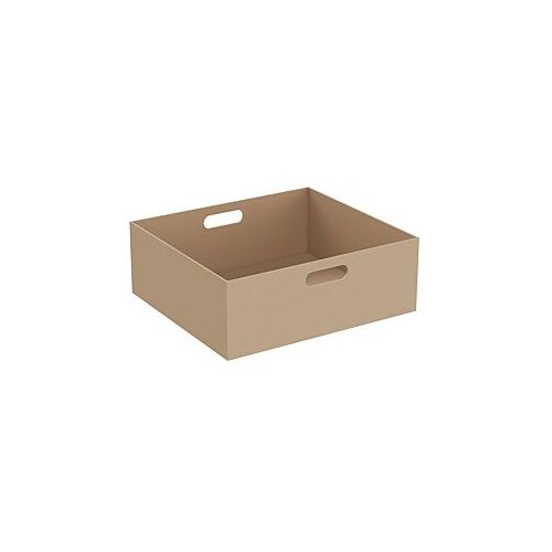 Vitra Equal Leder-Box 64114 45 x 40 x 16 cm, 2 Grifflöcher, beige