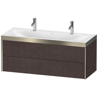Duravit Modell XV4618OB172P Eiche dunkel gebürstet Wandmontiertes Waschtisch-Set Duravit Modell XV4618OB172P Eiche dunkel gebürstet Wandmontiertes Waschtisch-Set