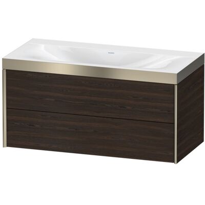 Duravit Nussbaum gebürstet/Profil Champagner Matt Wandhängendes Set - C-bonded - 1000x480 mm Duravit Nussbaum gebürstet/Profil Champagner Matt Wandhängendes Set - C-bonded - 1000x480 mm