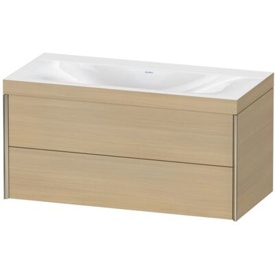 Duravit Wandhängendes Badmöbel-Set - Mediterrane Eiche/Champagner - 2 Schubladen Duravit Wandhängendes Badmöbel-Set - Mediterrane Eiche/Champagner - 2 Schubladen