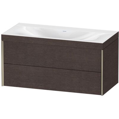 Duravit Eiche dunkel gebürstet Wandmontage Set - Waschtisch Duravit Eiche dunkel gebürstet Wandmontage Set - Waschtisch