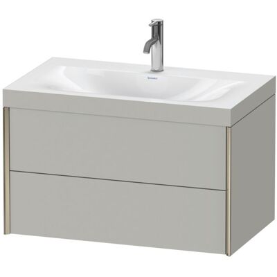 Duravit Wandmontiertes Betongrau Matt Waschtisch-Set - XV4615OB107C Duravit Wandmontiertes Betongrau Matt Waschtisch-Set - XV4615OB107C