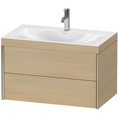 Duravit Wandhängendes C-Bonded Waschtisch-Set - Mediterrane Eiche - 2 Schubladen Duravit Wandhängendes C-Bonded Waschtisch-Set - Mediterrane Eiche - 2 Schubladen