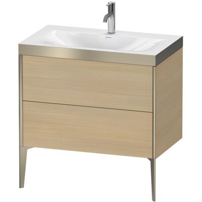 Duravit Xviu Mediterrane Eiche/Champagner Matt Set - Waschtisch mit 2 Schubladen Duravit Xviu Mediterrane Eiche/Champagner Matt Set - Waschtisch mit 2 Schubladen