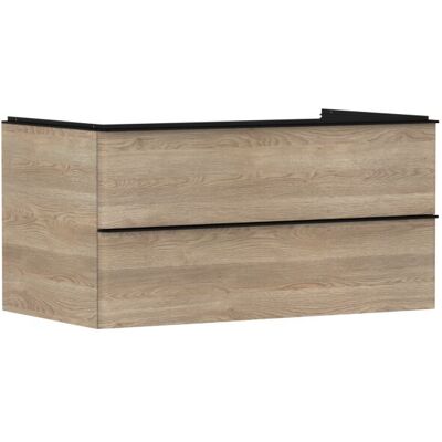 Hansgrohe Xelu Q Waschtischunterschrank 54080670 980x485x550mm, 2 Schubkästen, Eiche Natur, mattschwarz Hansgrohe Xelu Q Waschtischunterschrank 54080670 980x485x550mm, 2 Schubkästen, Eiche Natur, mattschwarz