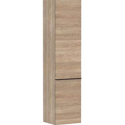Hansgrohe Xelu Q Hochschrank 54141670 370x400x1650mm, Türanschlag rechts, Eiche Natur, mattschwarz Hansgrohe Xelu Q Hochschrank 54141670 370x400x1650mm, Türanschlag rechts, Eiche Natur, mattschwarz