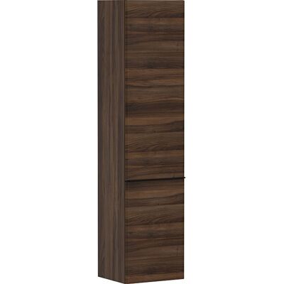 Hansgrohe Xelu Q Hochschrank 54142670 370x400x1650mm, Türanschlag rechts, Nussbaum dunkel, mattschwarz Hansgrohe Xelu Q Hochschrank 54142670 370x400x1650mm, Türanschlag rechts, Nussbaum dunkel, mattschwarz