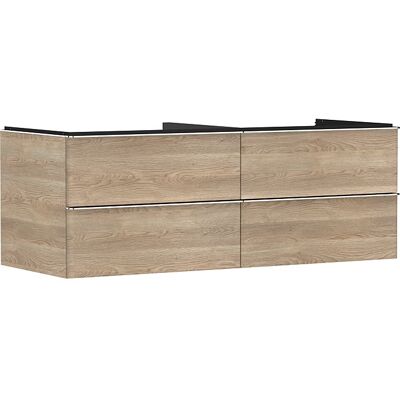 Hansgrohe Xelu Q Waschtischunterschrank - Eiche natur - 4 Schubladen - 1360mm Hansgrohe Xelu Q Waschtischunterschrank - Eiche natur - 4 Schubladen - 1360mm