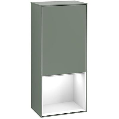 Villeroy & Boch Finion Seitenschrank - Olive Matt Lacquer / Glossy White - Seitenschrank Villeroy & Boch Finion Seitenschrank - Olive Matt Lacquer / Glossy White - Seitenschrank