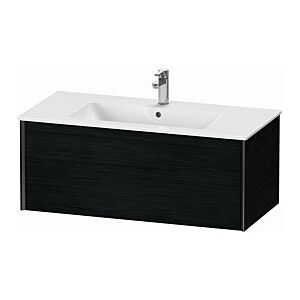 Duravit XViu Waschtisch-Unterschrank XV40270B216 101 x 40 x 48 cm, Eiche schwarz, 1 Auszug, wandhängend, schwarz matt