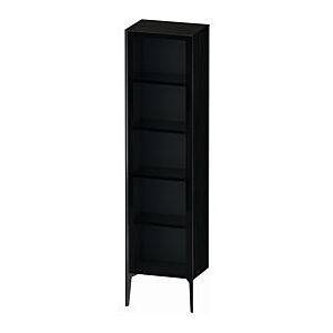 Duravit XViu Hochschrank XV1376RB216 50x36x177cm, Glastür, schwarz matt, Tür rechts, Eiche schwarz