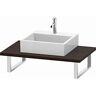 Duravit L-Cube Konsole LC106C06969 Stärke 3 cm, nussbaum gebürstet, für Aufsatzbecken, variabel