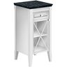 Villeroy und Boch Hommage Seitenschrank 89642101 44,2 x 85 x 43,2 cm, rechts, Front White Matt Lacquer, Griffe weiß