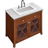 Villeroy und Boch Hommage Waschtisch-Unterschrank 897963R1 98,5 x 90,5 x 62 cm, mit Waschtisch, Front Walnut, weiß C-plus