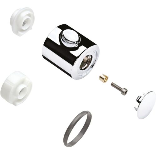 Hansgrohe Thermostatgriff Ecotat 1001 SL steel 96618800 AP, Edelstahl Finish