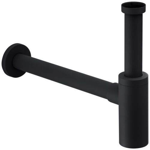 Herzbach Deep Black Design-Geruchsverschluss 23.485800.1.12 schwarz matt, 1 1/4"