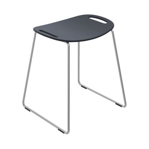 Hewi System 800 Duschhocker 9505130092 mit integrierten Griffmulden, anthrazit