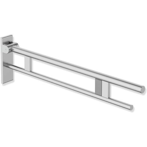 Hewi System 900 Stützklappgriff 900.50.182XA Ausladung 900 mm, Edelstahl matt geschliffen, rechts, Funk-Spülauslösung