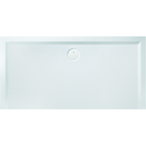 Hoesch Muna Mineralguss-Duschwanne 4192.013 130 x 100 x 3 cm, weiß matt, Solique, Antirutsch
