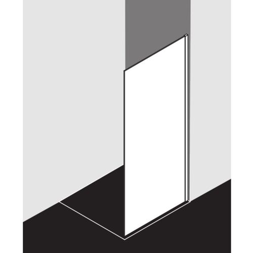 Kermi Walk-In XC Glasanlage WIO XCWIO10020VPK 100x200cm, ESG klar KermiClean, silber hochglanz