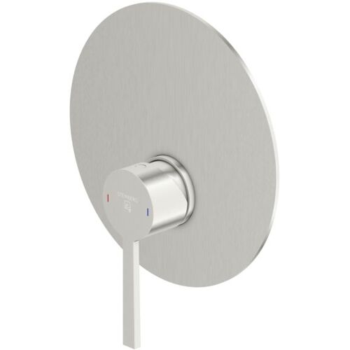 Steinberg Serie 260 Fertigmontageset 26022433BN mit Abdeckplatte d= 185mm, für Wanne/Brause-Armatur, Brushed Nickel