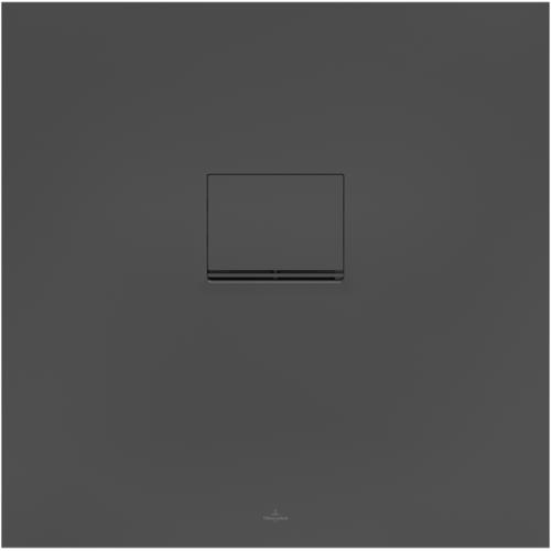 Villeroy und Boch Villeroy & Boch Squaro Infinity Duschwanne UDQ8080SQI1IV1S, 80 x 80 x 4 cm, anthrazit