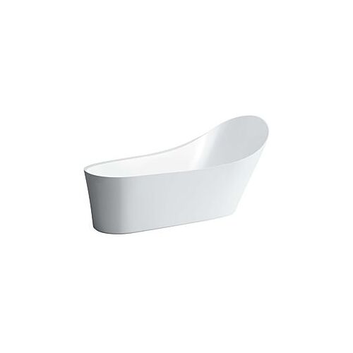 LAUFEN Palomba Freistehbadewanne H2458020000001 ohne Unterwasserbeleuchtung, weiß, 183,5 x 96 cm