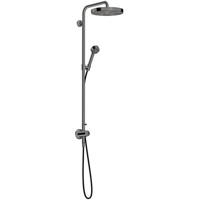 Hansgrohe AXOR One Duschsystem mit Thermostat und Duschkopf 280 48797330 Unterputz-Fertigmontageset, 1 Strahlart wassersparend , EcoSmart, 8 l/min, polished black chrome Hansgrohe AXOR One Duschsystem mit Thermostat und Duschkopf 280 48797330 Unterputz-Fertigmontageset, 1 Strahlart wassersparend , EcoSmart, 8 l/min, polished black chrome