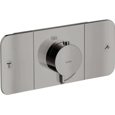 Hansgrohe Axor One Thermostat Modul - Wandmontage, 2 Ausgänge, Polished Black Chrome Hansgrohe Axor One Thermostat Modul - Wandmontage, 2 Ausgänge, Polished Black Chrome