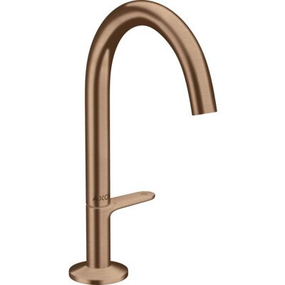 Hansgrohe Axor One Waschbeckenmischer - Push-Open Ablaufgarnitur, 140 mm, Brushed Red Gold Hansgrohe Axor One Waschbeckenmischer - Push-Open Ablaufgarnitur, 140 mm, Brushed Red Gold
