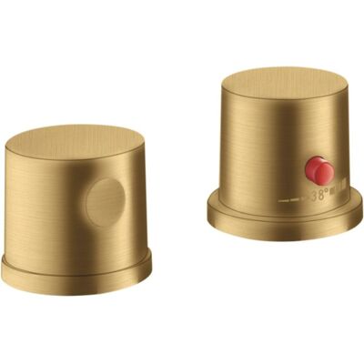 Hansgrohe Axor Uno Badset - Brushed Gold, Thermostat, 2 Löcher Hansgrohe Axor Uno Badset - Brushed Gold, Thermostat, 2 Löcher