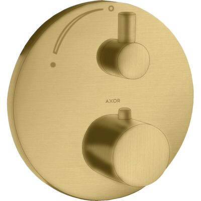 Hansgrohe Axor Uno Thermostat - Brushed Gold - Wandmontage Hansgrohe Axor Uno Thermostat - Brushed Gold - Wandmontage