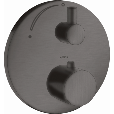 Hansgrohe AXOR Uno² Thermostat - Gebürsteter Schwarzchrom - Wandmontage Hansgrohe AXOR Uno² Thermostat - Gebürsteter Schwarzchrom - Wandmontage