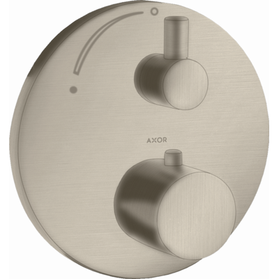 Hansgrohe AXOR Uno² Thermostat - Gebürstet Nickel - Wandmontage Hansgrohe AXOR Uno² Thermostat - Gebürstet Nickel - Wandmontage